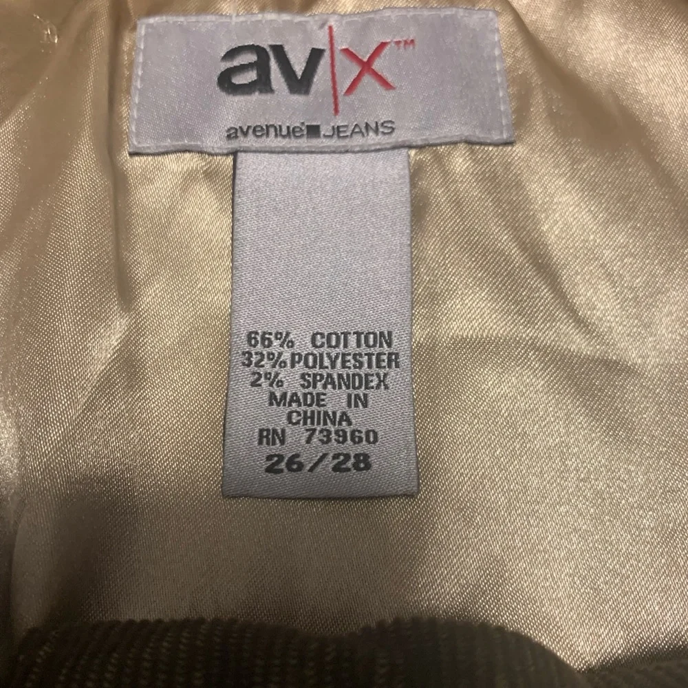 Avenue Jeans Corduroy Jacket Size‎ 26/28 Snap Front